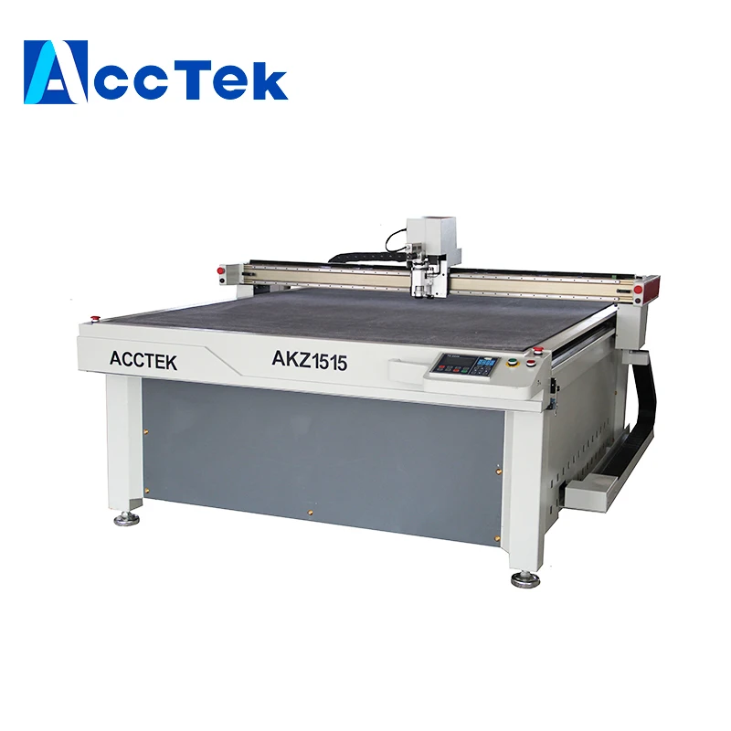 Oscillating knife cnc corrugated cardboard cutting machine 1515 1625