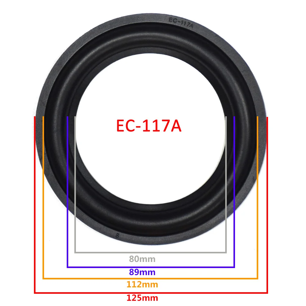 5 дюймов резиновый Динамик объемный край НЧ-динамик для ремонта с подворачивающимся краем сабвуфер кольцо DIY Repair аксессуары Динамик подвеска - Цвет: EC-117A