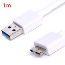 50/100 см Пластик черный USB 3,0 кабель мини-usb Мужской к Micro B кабеля для передачи данных Шнур для подключения к внешний жесткий диск