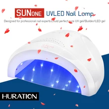 Huration 48 Вт Сушилка для ногтей УФ светодиодный светильник для ногтей Toenail Flash гель для дизайна аппарат для маникюра ногтей салонный гель Инструмент