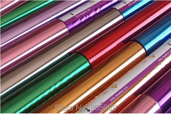 

High qualitycolored aluminum hot stamping foil roll for Plastics / Leather / Fabrics suit for Audley 3050A hot stamping machine