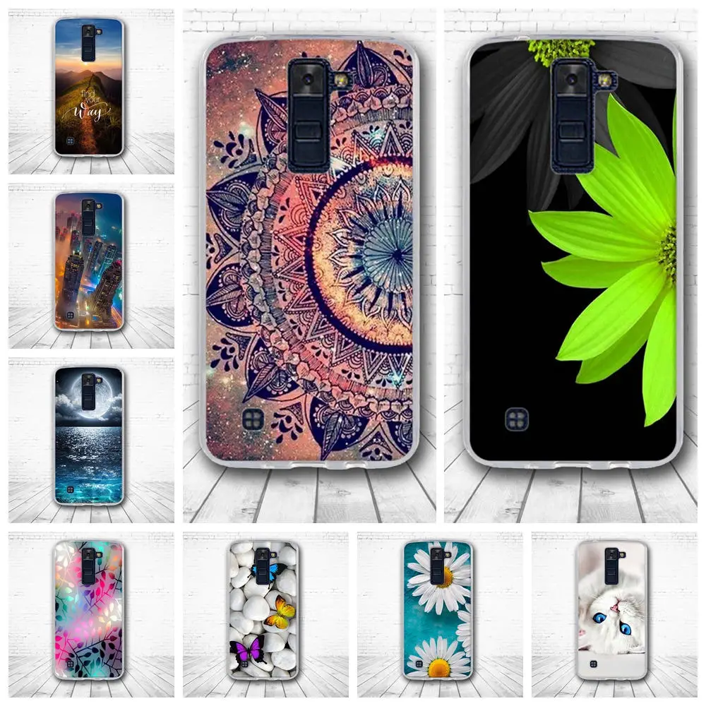 

For Coque LG K8 Case Soft Silicone TPU Back Cover Luxury 3D Cute Capa Bag For LG K8 Lte K350 K350E K350N 5.0" K 8 4G Phone Cases