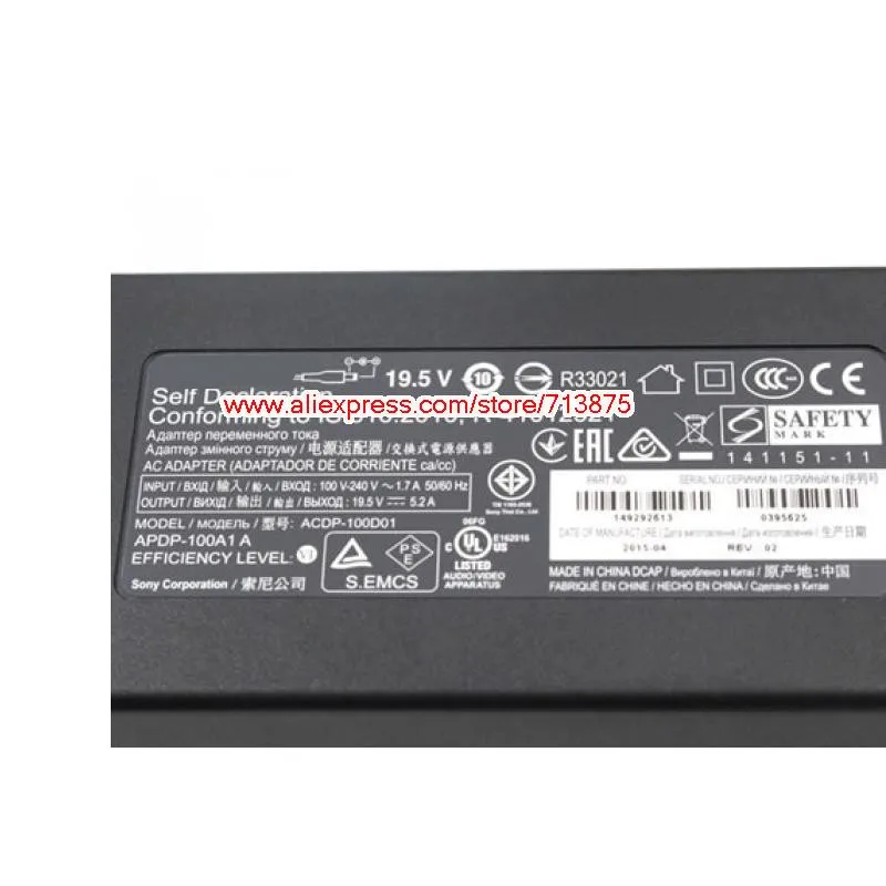 Оригинальная модель 19 5 V 5.2A адаптер переменного тока для Sony|ac adapter|ac adapter 19.5vac sony |