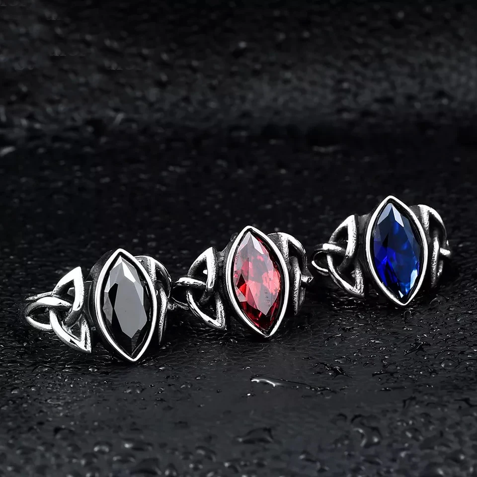 celtic knot stone rings for men women (3)