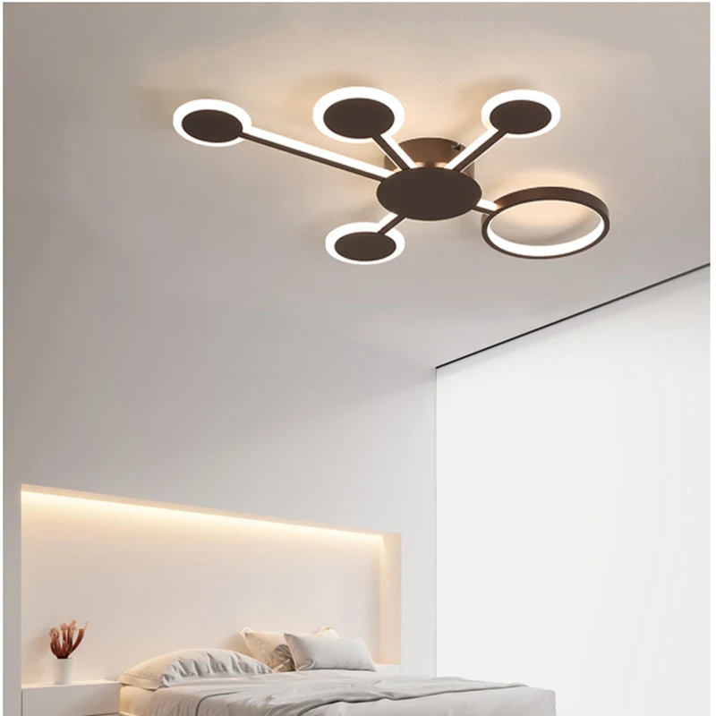 

Nordic led lamps modern minimalist creative round bedroom study living room home lamp ceiling lamp