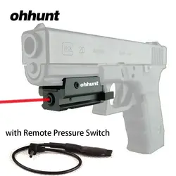 Ohhunt компактный Охота Тактический Red Dot лазерный прицел с давление переключатель 20 мм Пикатинни Крепление для самый пистолет винтовок