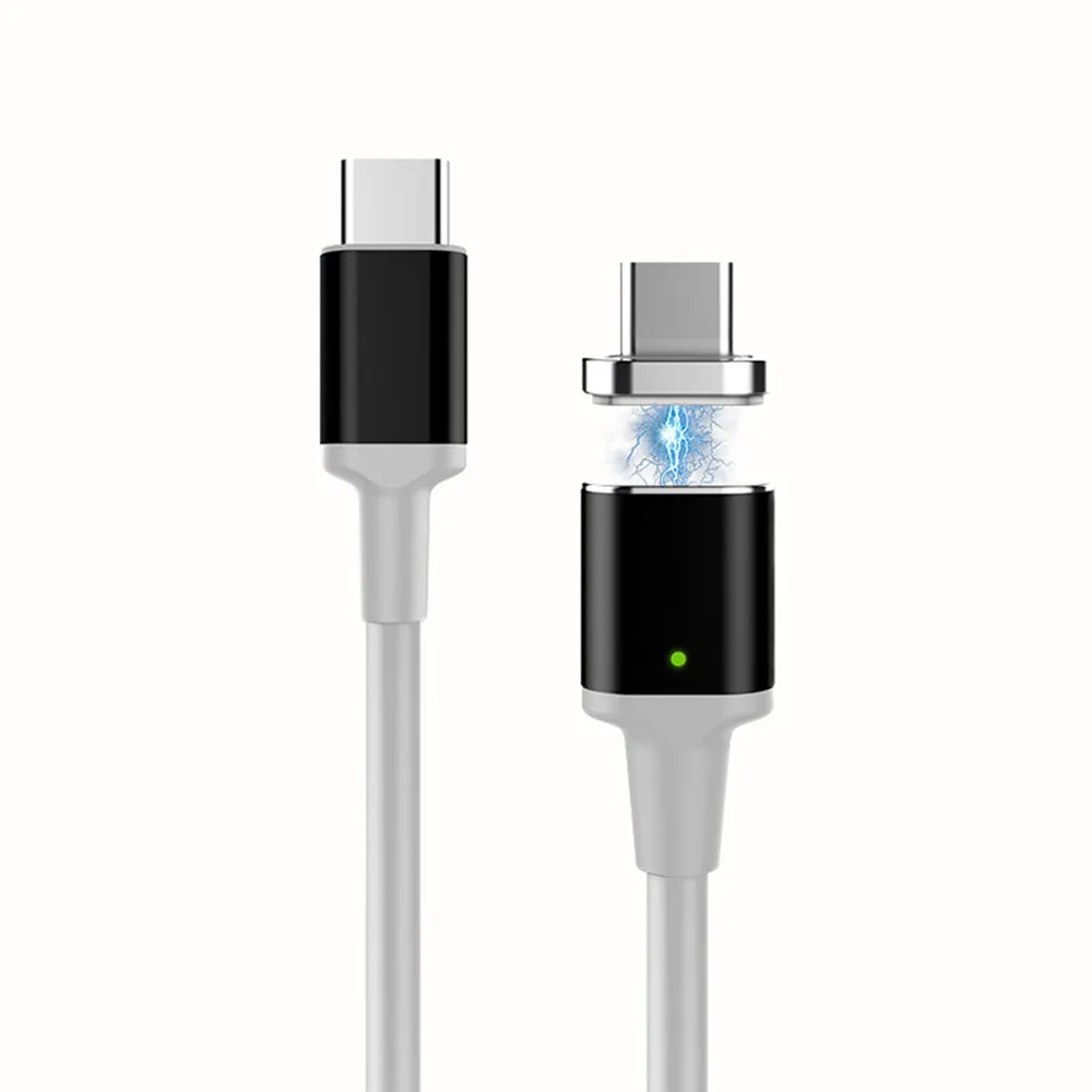نوع-C 5A المغناطيس كابل بيانات يدعم PD QC3.0 USB-C سريع شحن عالية نقل البيانات ل ماك بوك شحن عالية الجودة كابل