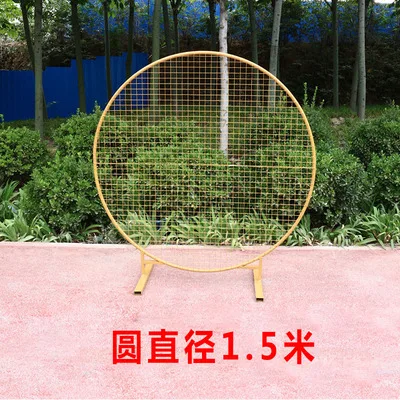 wedding centerpieces  wedding circle mesh arch wedding background mesh a wreath shelf for party & A ring frame for balloon