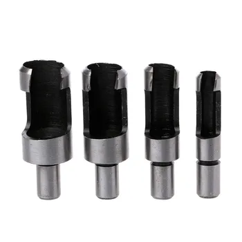 

4 pcs Plug Cutting Woodwork Power Tool Drill Bit Set Apr 09
