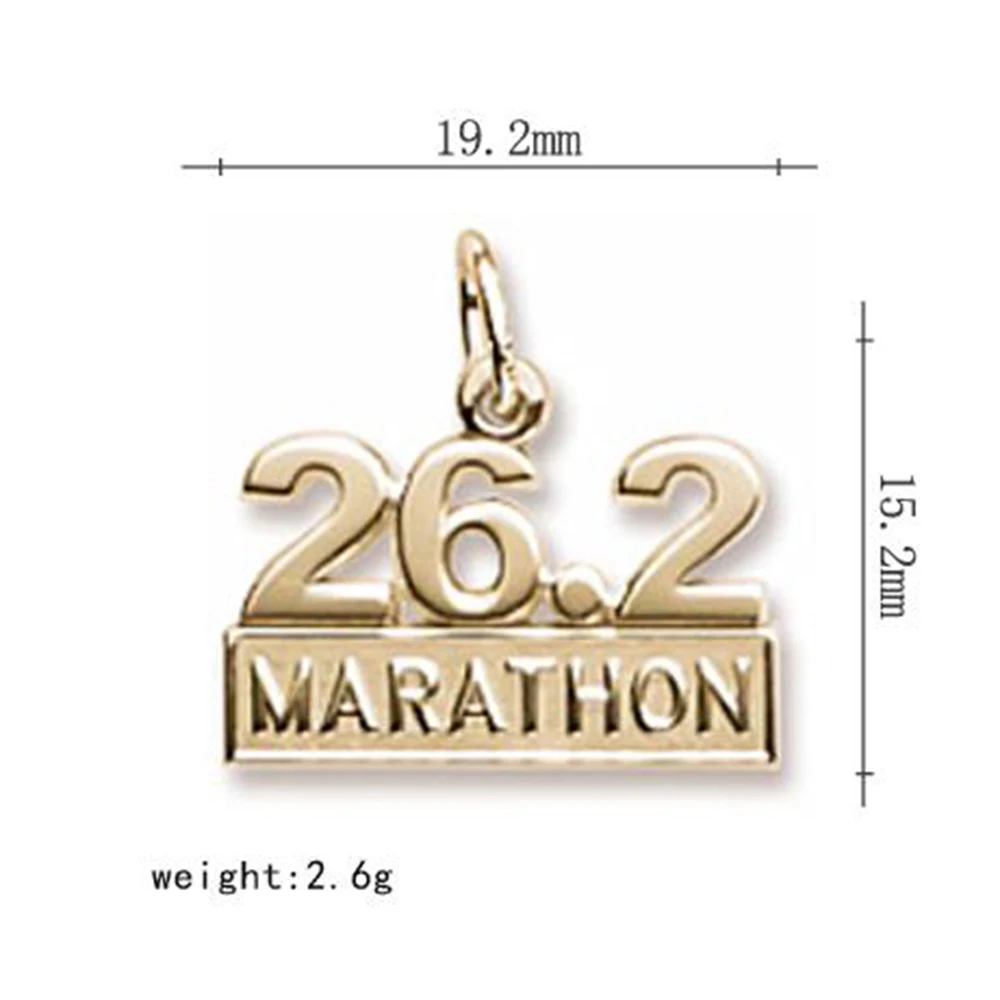 Tanio Nowy 2021 26.2 pełna 13.1 pół maraton charms dla