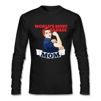 

Vintage Style Men World's Most MOM t-shirt Rock Music Maker Mother's Day Gift For Teenage Full Sleeve Cartoon t-shirt For Sale
