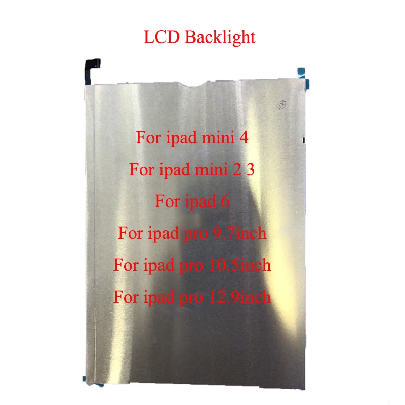 LCD Display Backlight Light For Ipad Pro Mini 1 2 3 4 5 6 Air 2 2018 10