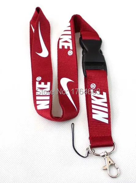 red and black nike lanyard