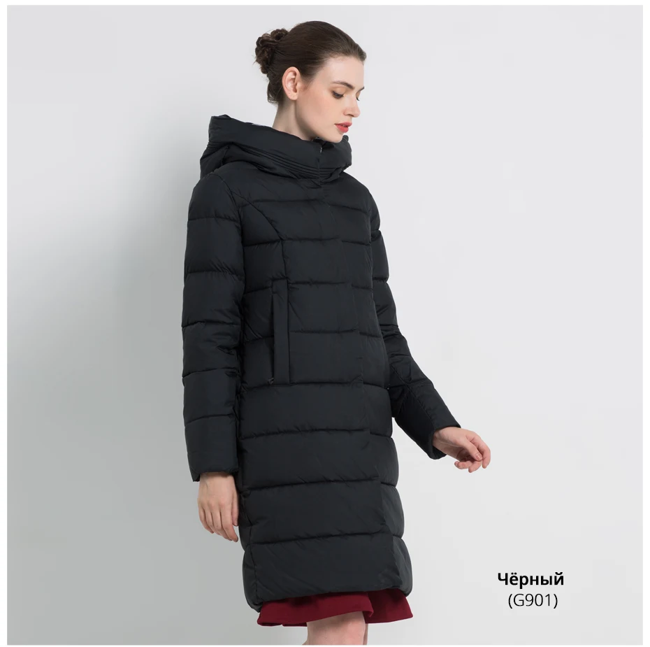 ICEbear New Winter Women's Coat Thick Warm Female Cotton Coat Female Hooded Jacket High Quality Women's Jacket GWD18259I