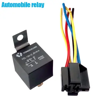 

Do Promotion! Newest DC 12V Car SPDT Automotive Relay 5 Pin 5 Wires with Harness Socket 40 Amp