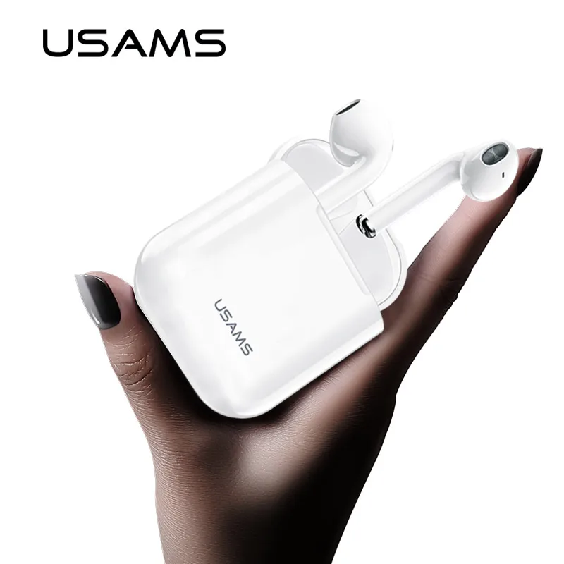 

Mini Wireless Bluetooth Earphone Stereo Earbud Bluetooth 5.0 Headset With Case Mic For All Smart phone USAMS call Earphones