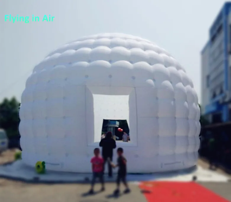 20 м рекламная круглая крыша Igloo Marquee белый гигантский надувной купол палатка для свадьбы/вечерние
