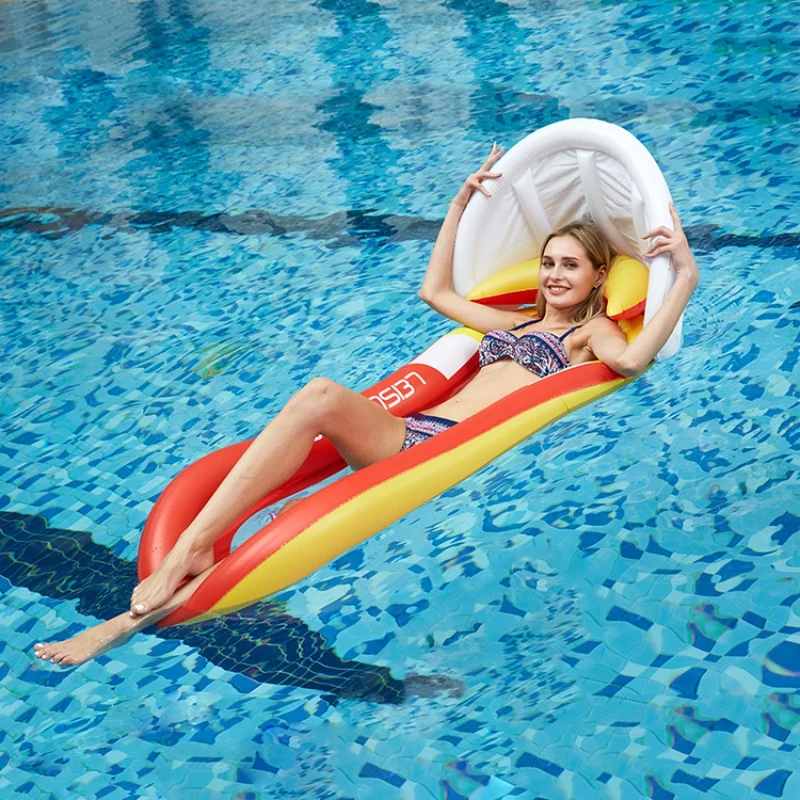 Спортивные товары надувной сарай Зонт плавающая кровать ПВХ складной откидной открытый гамак для воды бассейн ряд взрослых детей