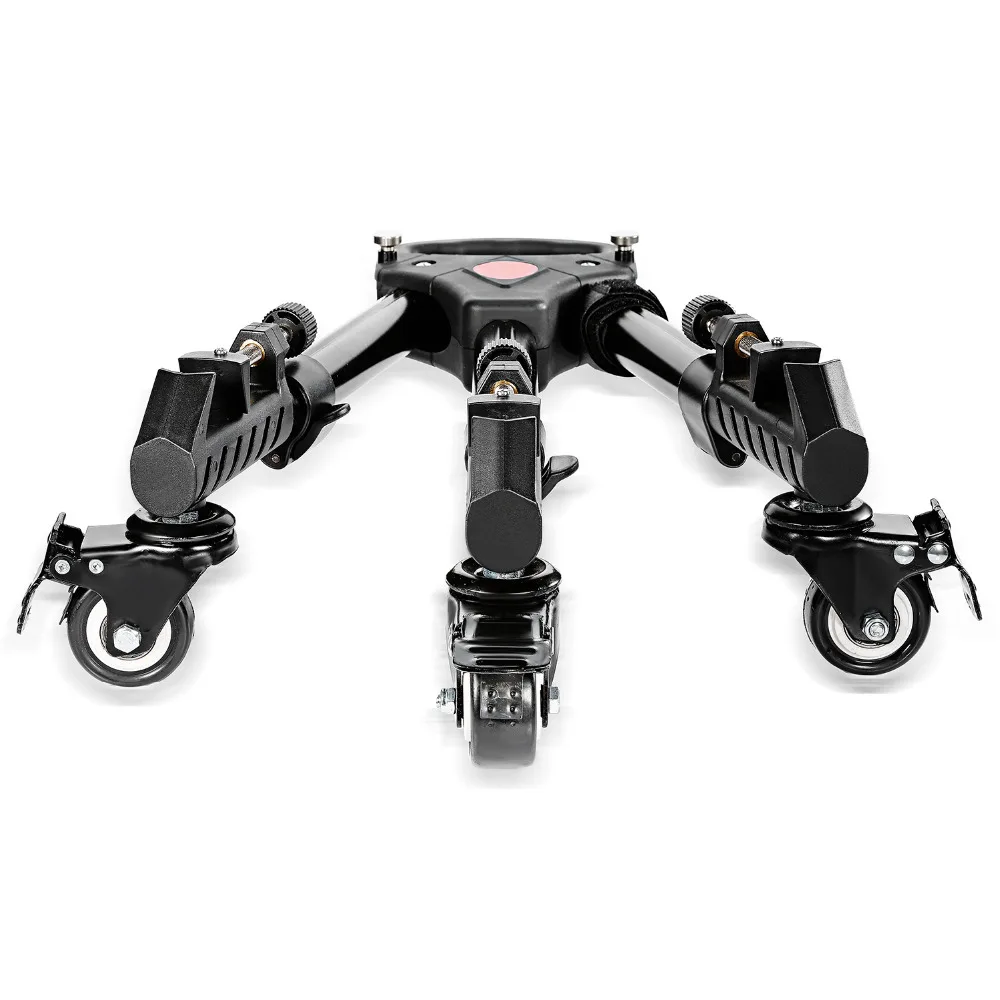  Neewer Photography Professional Universal Folding Camera Tripod Dolly Base Stand with Rubber Wheels
