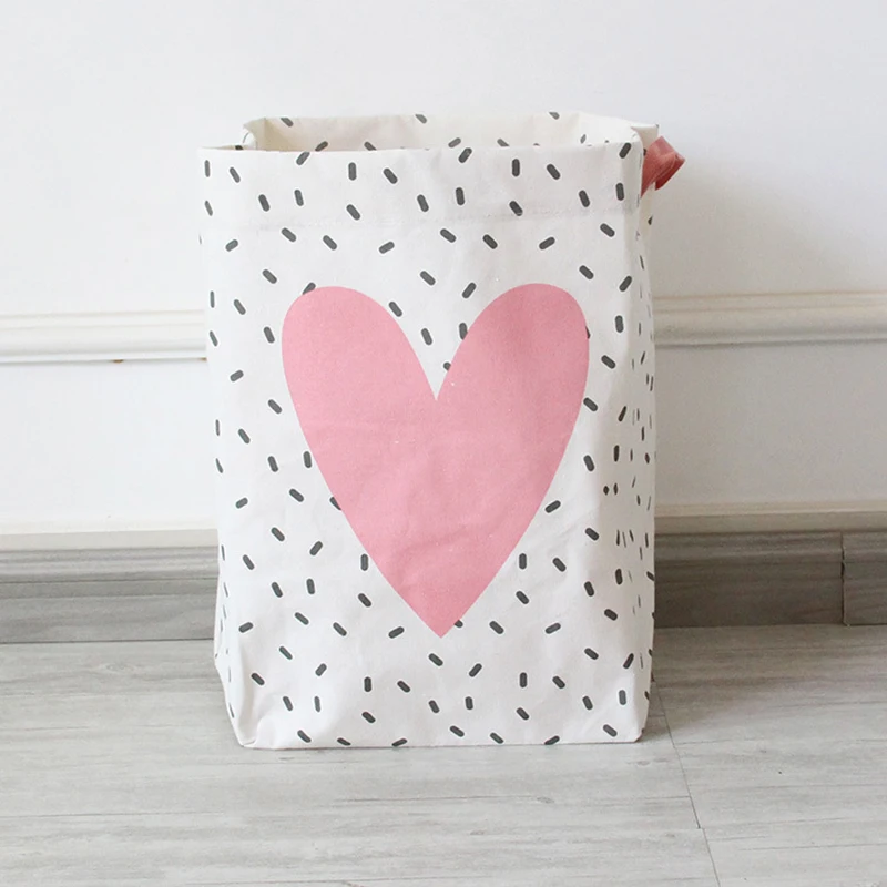 

New Cute Cotton Linen Storage Basket Desktop Storage Bag Sundries Storage Box Cabinet Children Toys Storage Basket