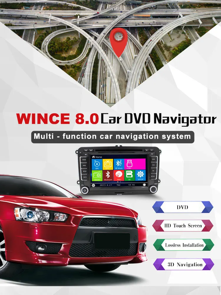 Perfect JDASTON Wince Car DVD Player For VW VolksWagen Jetta Sagitar Caddy Touran madotan Bluetooth Radio RDS GPS Navigation Phonebook 1