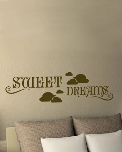 Домашнее украшение Стены Книги по искусству Sweet Dreams Wall Стикеры облака Съемные Наклейки на стены цитирует