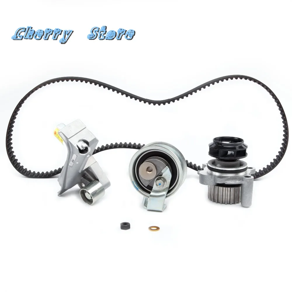 NEW 06B 109 477 A Engine Timing Belt Hydraulic Tensioner Water Pump Kit For Audi A4 A6 VW Passat