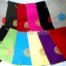 Фирменная Новинка 10 шт Китайская вышивка льняная ткань и сумки для обуви