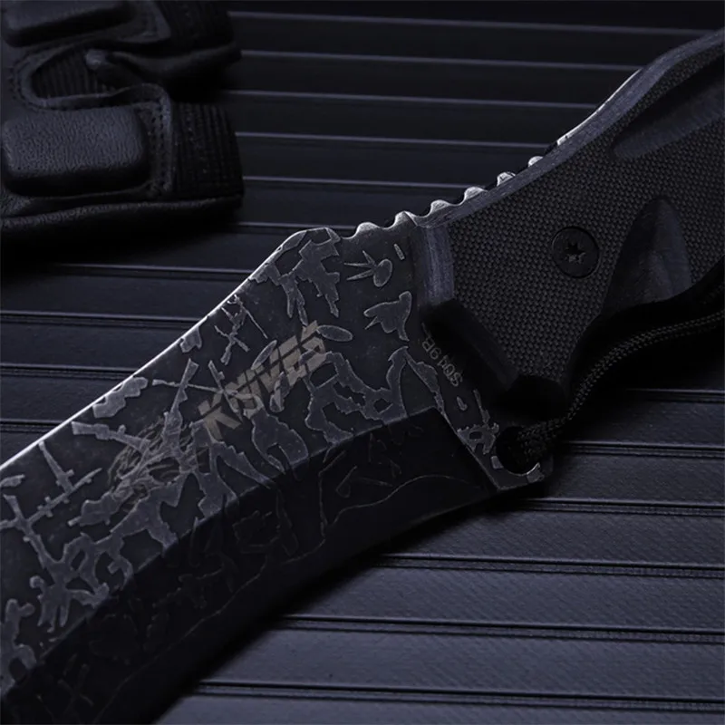 2016 high quality outdoor self-defense field high hardness leggings saber wilderness survival fruit knife small straight knife