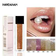 Brand Diamond Shimmer Lip Gloss Liquid Lipstick Waterproof Matte Makeup Glitter Natural Long lasting Lipstick