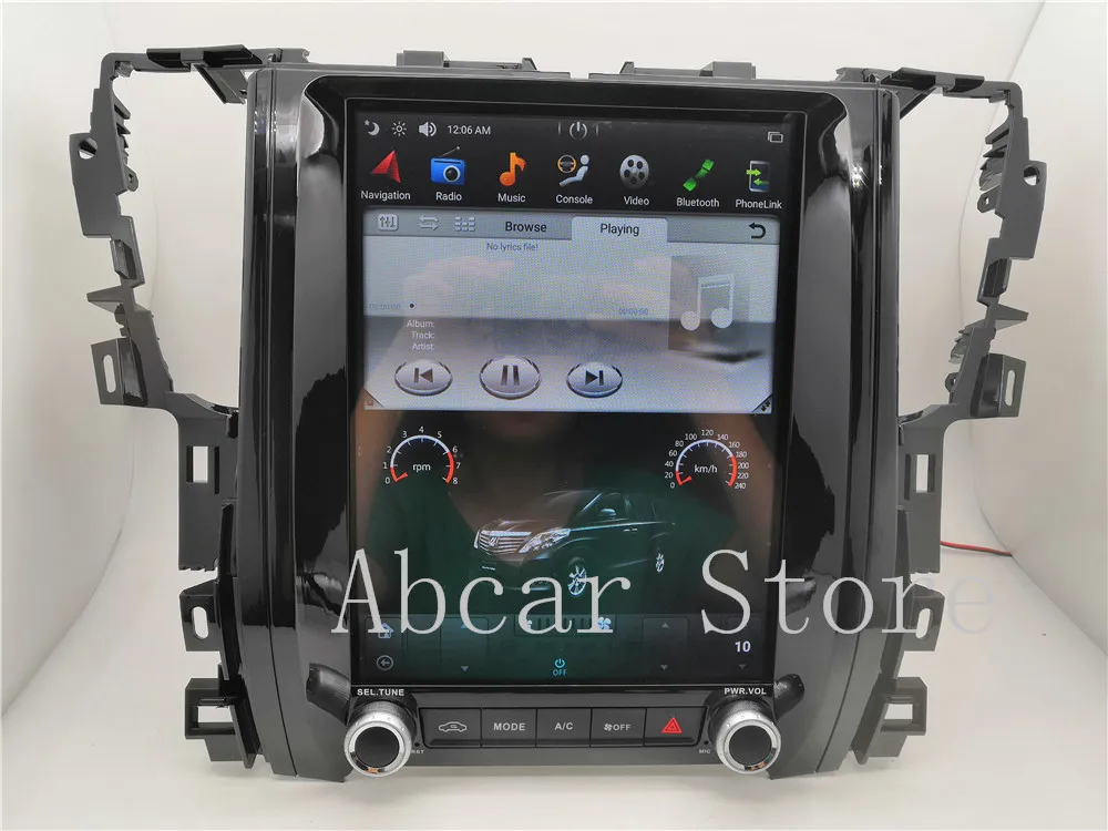 Discount 12.1 Tesla style Android 8.1 Car dvd player GPS Navigation For Toyota alphard Vellfire 30 series 2015-2018 multimedia radio PX6 2