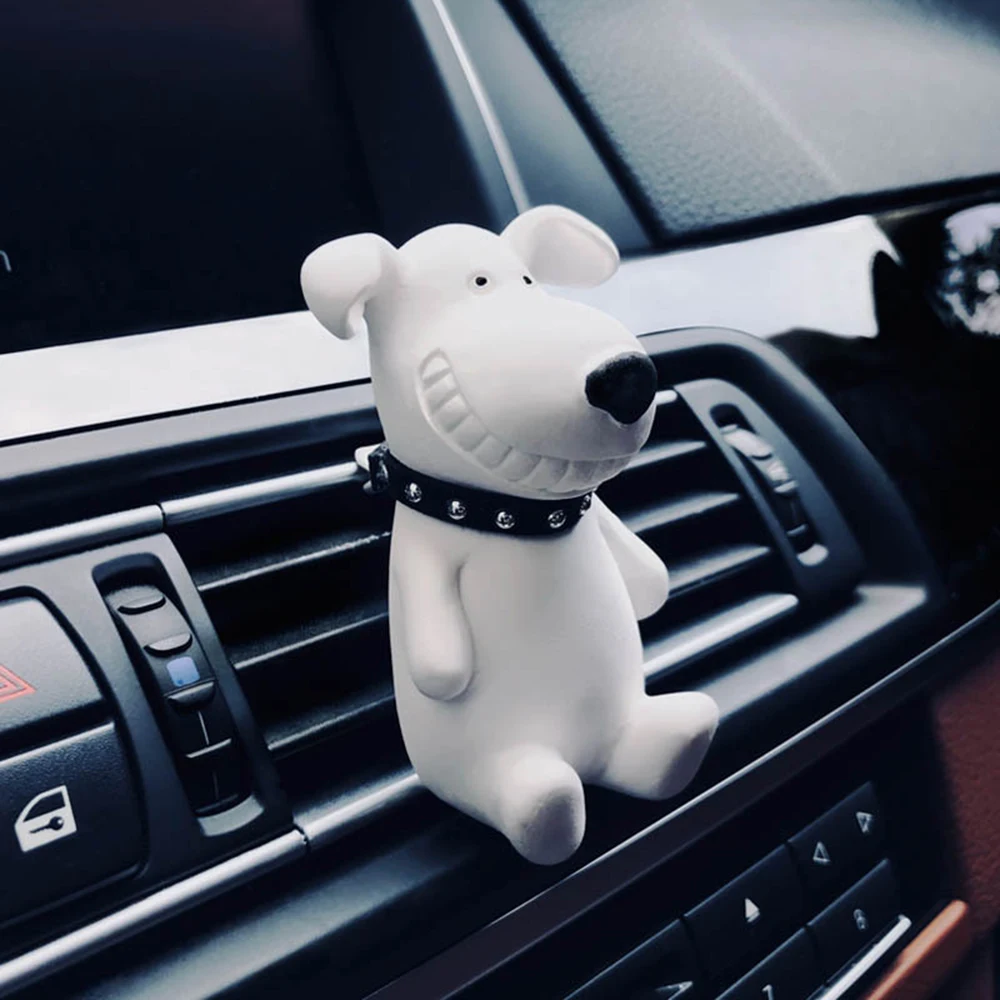 

Car Fragrance Clip Smile Sunglasses Dog Air Vent Freshener Auto Interior Outlet Decoration Accessory Trim Diffuser Ornament Gift