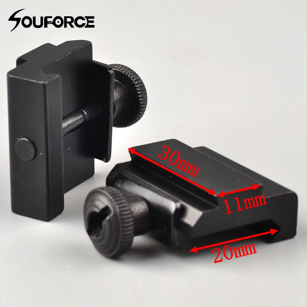 1 пара от 20 мм до 11 мм|picatinny to dovetail adapter|weaver picatinnyrail mount base |