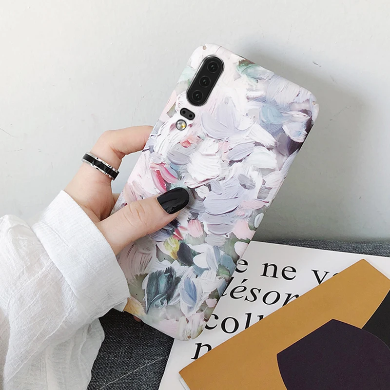 

YonLinTan Cover,Case,For HuaWei P30 Pro P 30 P30Pro 15 Patterned Luxury PC Hard Cute Cartoon Floral Printed back Coque