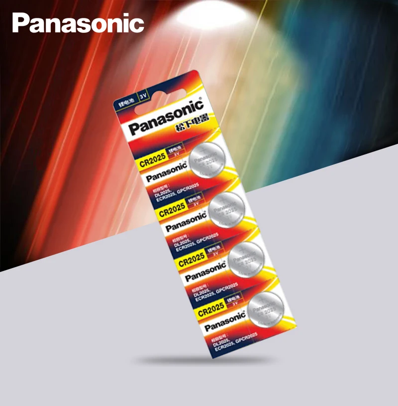 

4PCS/LOT Panasonic Original cr2025 Button Cell Batteries cr 2025 3V Lithium Coin Battery For Watch Calculator Weight Scale