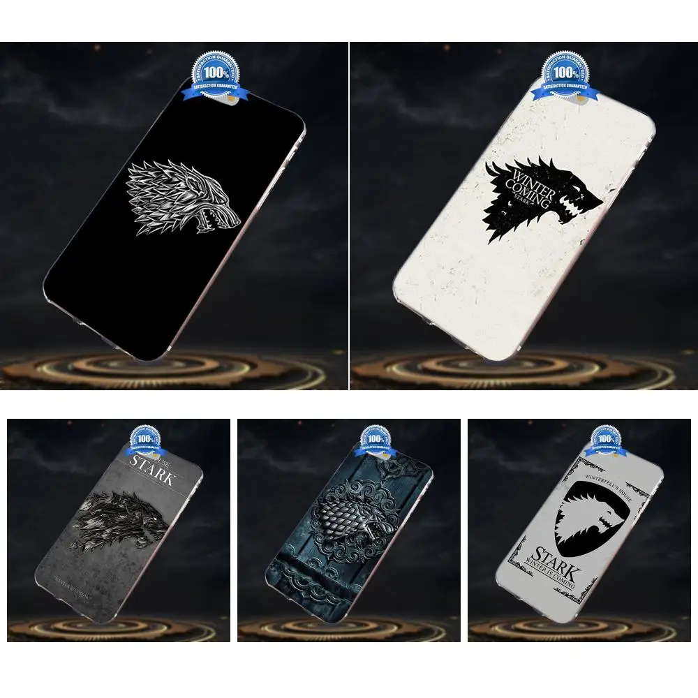 

Game Of Throne Stark Winter Is Coming TPU Cell Case For Huawei G7 G8 Honor 5A 5C 5X 6 6X 7 8 V8 Mate 8 9 P7 P8 P9 P10 Lite Plus
