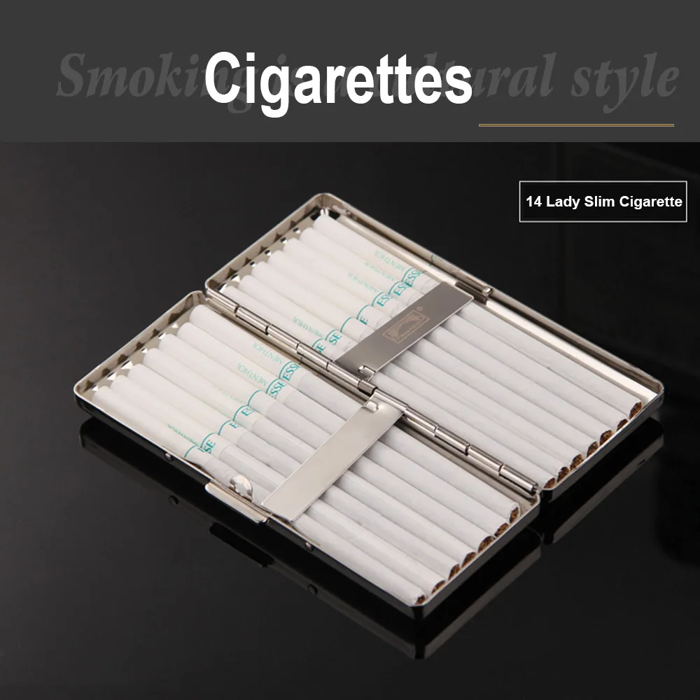 TEAM PISTOL Cigarette Case Lady Slim Cigarette Universal Portable Slim