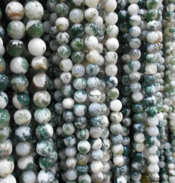 

Wholesale AAA+ Green Dot Matte Natural Stone Beads For Jewelry Making DIY Bracelet Material 4/ 6/8/10/ 12 mm Strand 15.5''
