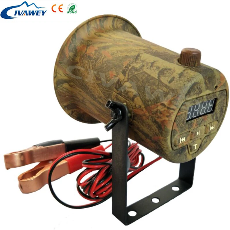 

50W 150dB loud speaker 200 bird animal voice bait decoy hunting Mallard Duck dove sounds caller mp3 player timer on/off