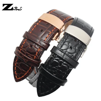 

Genuine leather bracelet cowhide watch strap 14 16 18 20 22mm stitched Suitable for FIYTA wristwatches watch accessories