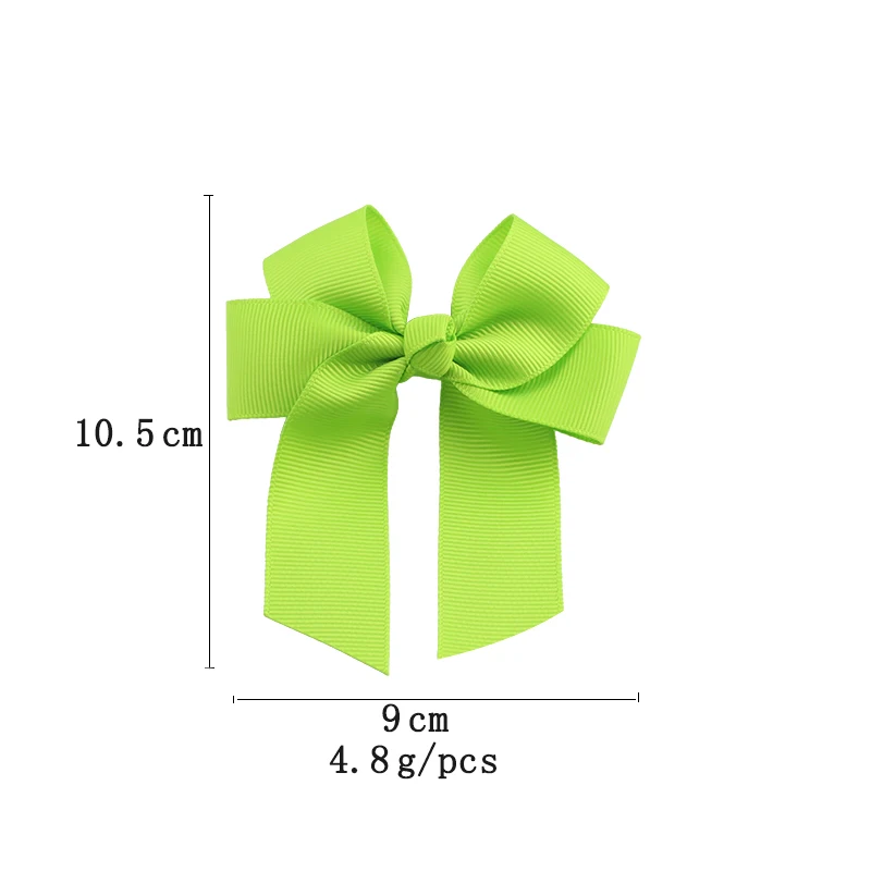 20pcsset Baby Girl Solid Bow Hair Pin With Fully Wrapped Bowknot Hair Clip Alligator baby Ribbon hairpin Kids Hair Accessories (3)
