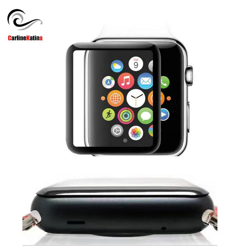 Для iWatch для Apple Watch Series 1 2 3 4 38 мм 42 40 44 полное покрытие Закаленное стекло Защитная