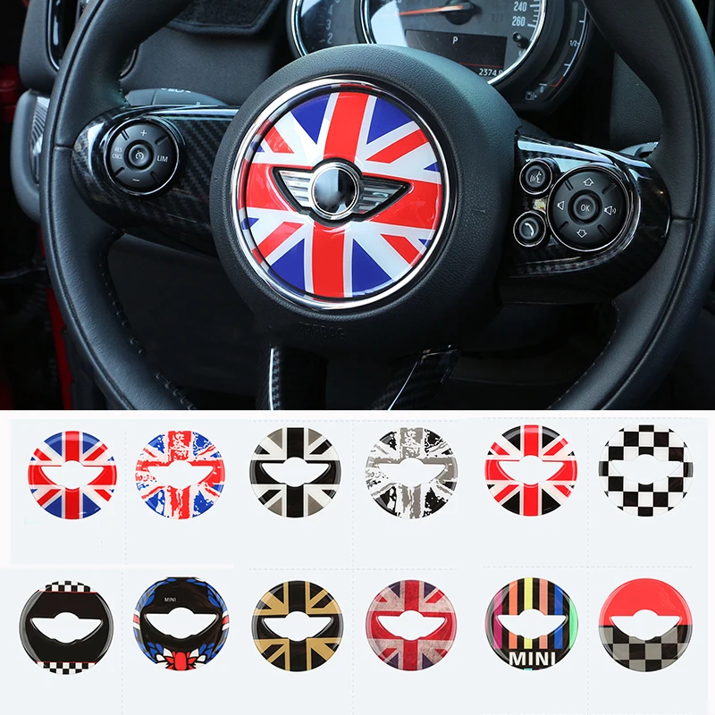 Автомобильная 3D наклейка на руль для MINI COOPER F54 F55 F56 F57 F60|Наклейки салона авто| |