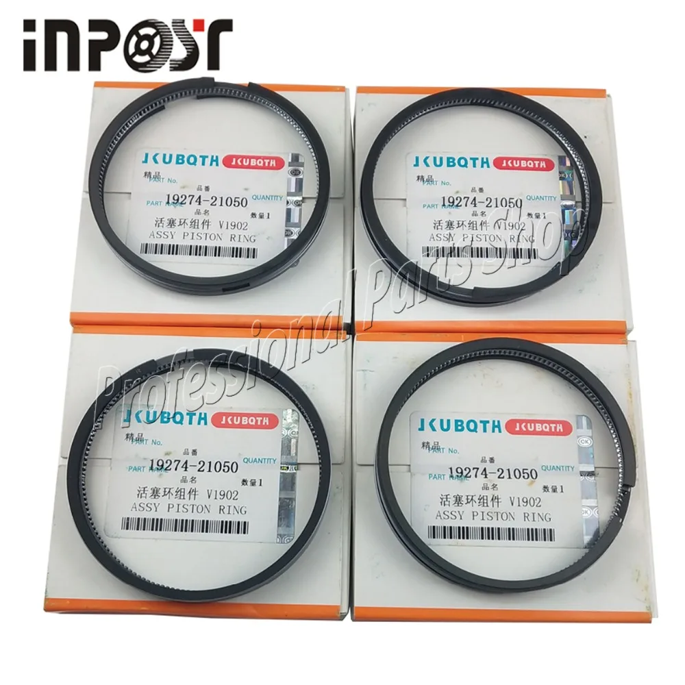New 3 Sets Piston Ring STD Set Fit for Kubota D1402 Engine