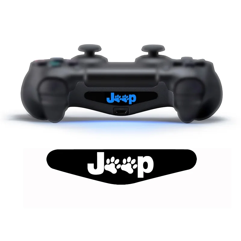 FZQWEG 2 pcs Video Game Controller Light Bar Lightbar Decal Sticker For PS4 Playstation 4 random number