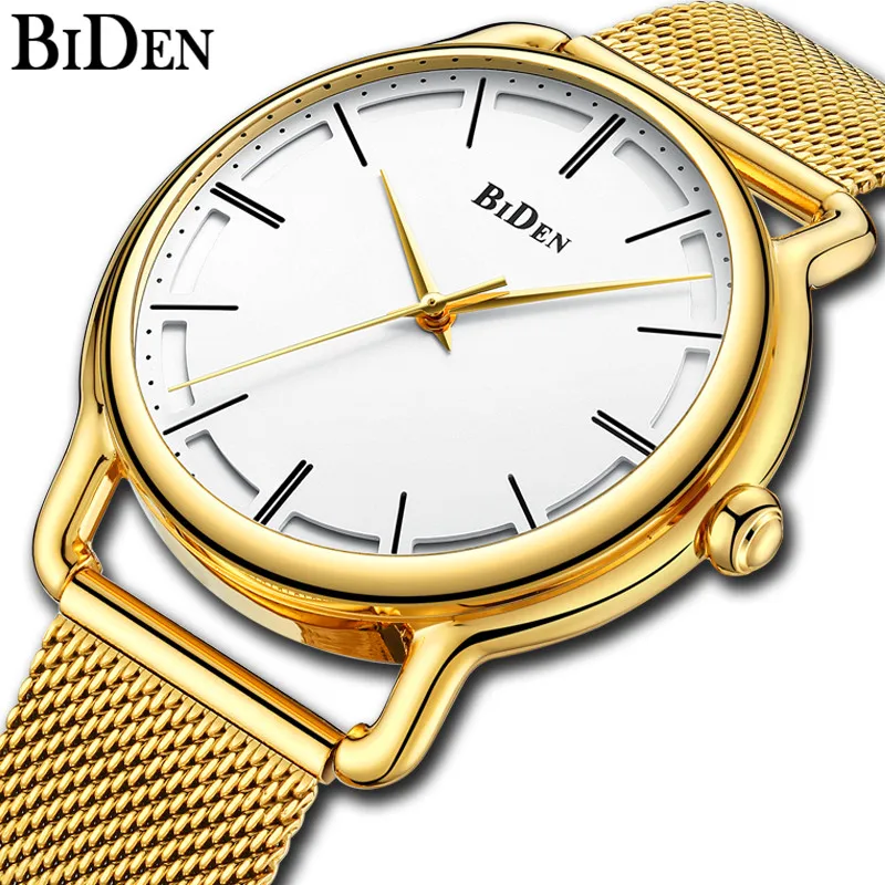 

Fashion Men Watch 2019 Luxury Top Brand Gold Mesh Strap New Design Business Waterproof Sports Male Clock Quartz Wristwatches Men