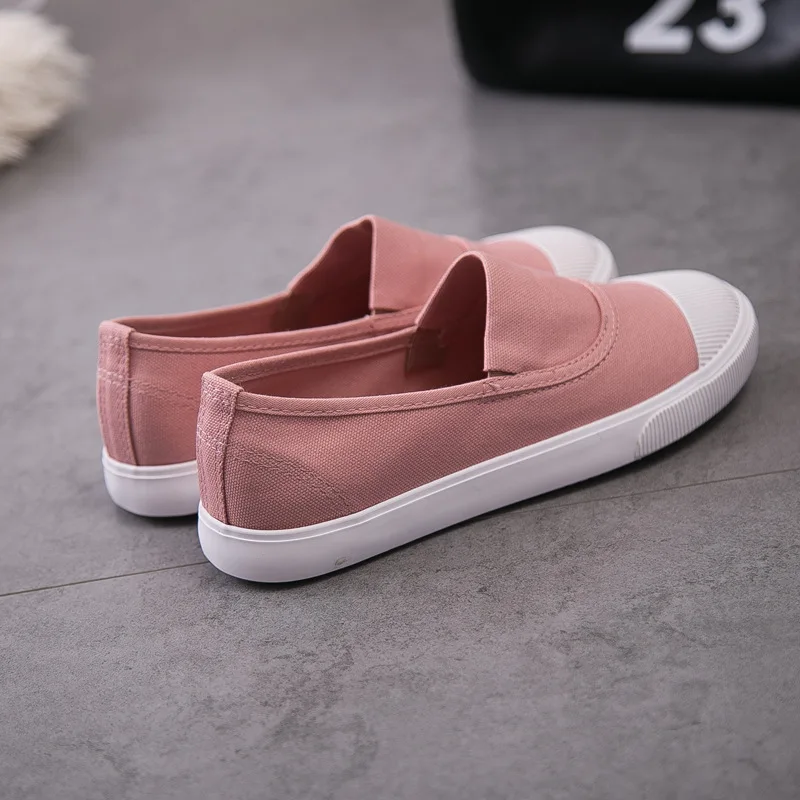 

Walking shoes Summer shallow canvas shoes Korean version of the wild small white shoes flat casual shoes A6S1-A6S9