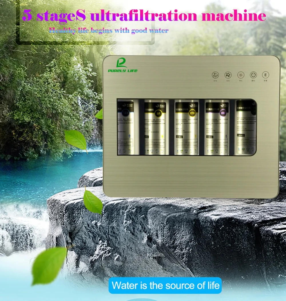 Silver High quality Kitchen drinking water filter machine cystem for the tap uf water purifier ultrafilter ultrafiltration