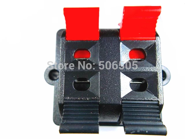 

10pcs/lot Red and black 4 socket cable clamp speaker wire clip LED lamp test clip Free shipping