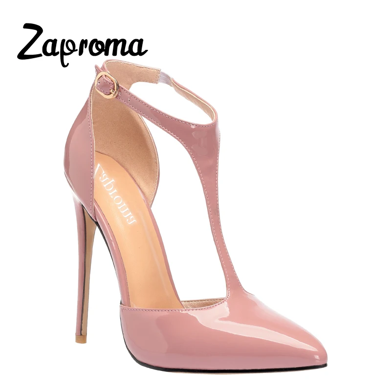 

Shoes Woman ZAPROMA High Heels Sandals Casual 2018 Summer Summer Pumps Mature Ankle Strap